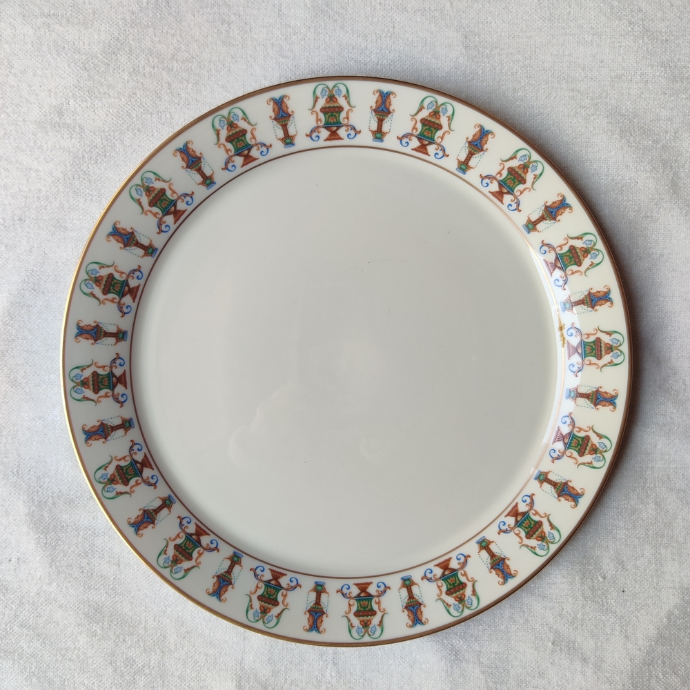 Vintage Lenox Lido 13" Chop Plate Serving Platter 24K Gold Trim Bone China USA